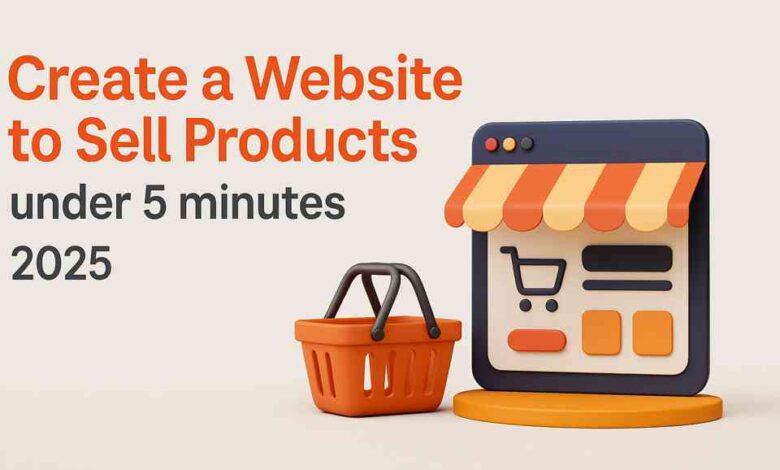 Create a Website to Sell Products